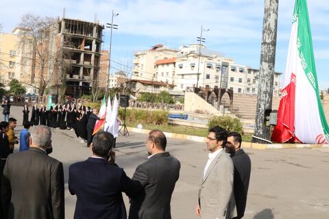 جشن پرچم "سبز ، سفید ، سرخ" در ساری