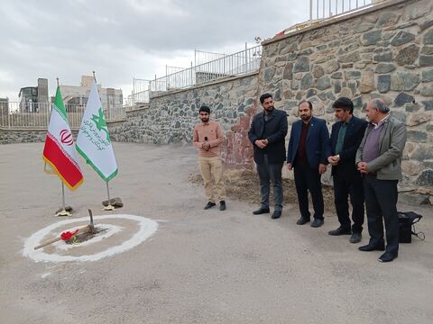 آیین کلنگ‌زنی نگارخانه تخصصی کودک و نوجوان در مشهد