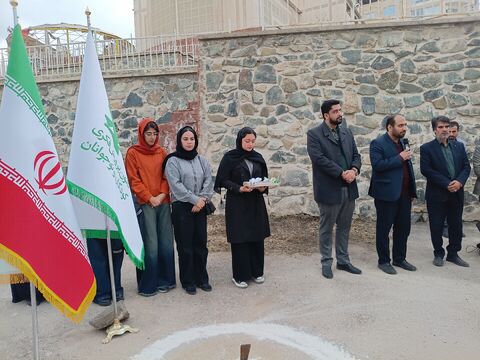 آیین کلنگ‌زنی نگارخانه تخصصی کودک و نوجوان در مشهد