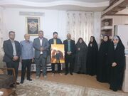 دیدار مدیرکل کانون سیستان و بلوچستان با خانواده شهید جنگ دوازده روزه در ایام دهه فجر