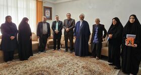 دیدار کارکنان کانون پرورش فکری با خانواده شهید امنیت‌ اله‌نظر صفری