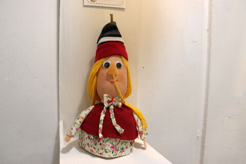 در حاشیه نمایشگاه دو سالانه هنرهای تجسمی نمایشگاهی از عروسک های سرزمین در حال برگزاری است.