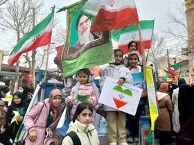 گزارش تصویری۲/روایت شور کانون همدان در راهپیمایی ۲۲ بهمن از قاب دوربین