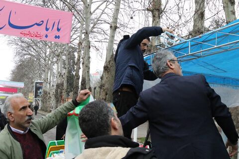 راهپیمایی باشکوه 22 بهمن در ساری