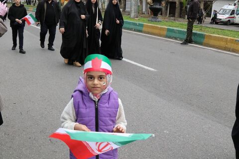 راهپیمایی باشکوه 22 بهمن در ساری