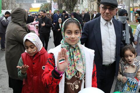 راهپیمایی باشکوه 22 بهمن در ساری