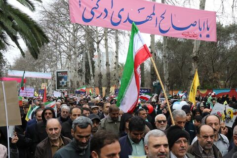 راهپیمایی باشکوه 22 بهمن در ساری