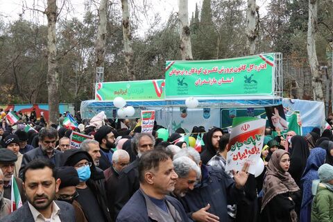 راهپیمایی باشکوه 22 بهمن در ساری