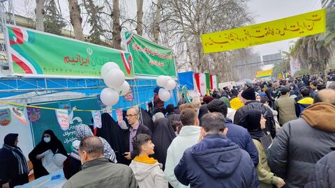 راهپیمایی باشکوه 22 بهمن در ساری