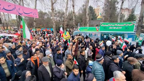 راهپیمایی باشکوه 22 بهمن در ساری