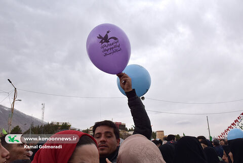 کانون پرورش فکری لرستان در راهپیمایی ۲۲ بهمن