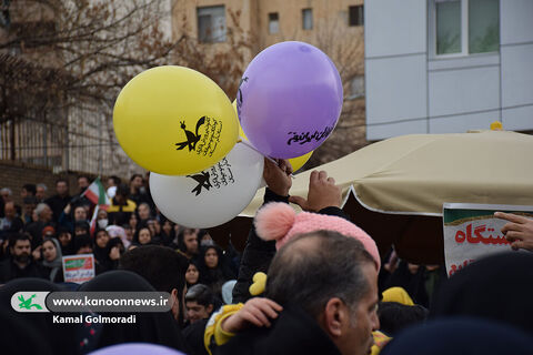 کانون پرورش فکری لرستان در راهپیمایی ۲۲ بهمن