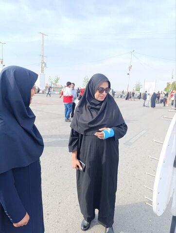 برپایی غرفه کانون هرمزگان در محل راهپیمایی 22 بهمن