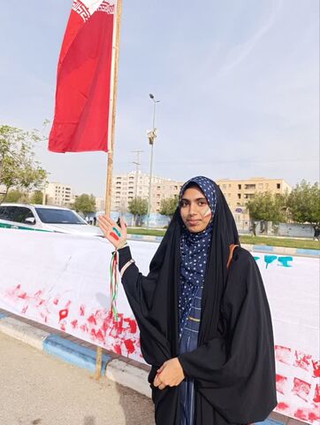 برپایی غرفه کانون هرمزگان در محل راهپیمایی 22 بهمن