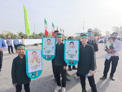 برپایی غرفه کانون هرمزگان در محل راهپیمایی 22 بهمن