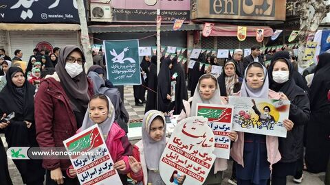 نمایش قدرت کودکان و نوجوانان گلستانی در ۲۲ بهمن