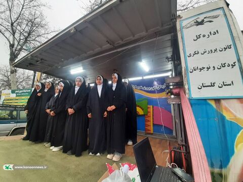 نمایش قدرت کودکان و نوجوانان گلستانی در ۲۲ بهمن