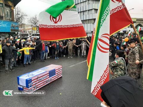 نمایش قدرت کودکان و نوجوانان گلستانی در ۲۲ بهمن