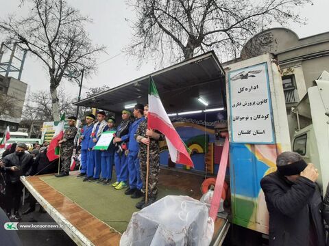 نمایش قدرت کودکان و نوجوانان گلستانی در ۲۲ بهمن