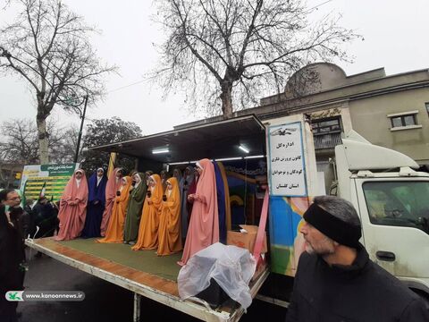 نمایش قدرت کودکان و نوجوانان گلستانی در ۲۲ بهمن