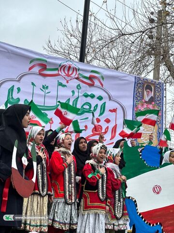 نمایش قدرت کودکان و نوجوانان گلستانی در ۲۲ بهمن