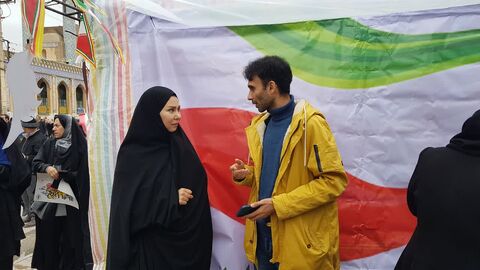 کرمانشاه.  حضور کارکنان در غرفه