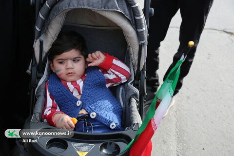 غرفه فرهنگی کانون استان بوشهر در راهپیمایی یوم الله ۲۲بهمن