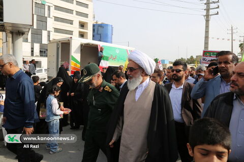 غرفه فرهنگی کانون استان بوشهر در راهپیمایی یوم الله ۲۲بهمن