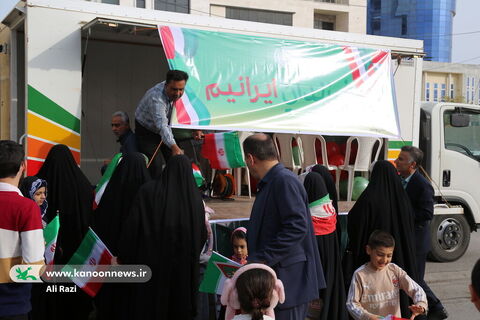 غرفه فرهنگی کانون استان بوشهر در راهپیمایی یوم الله ۲۲بهمن