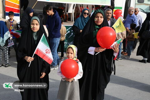 غرفه فرهنگی کانون استان بوشهر در راهپیمایی یوم الله ۲۲بهمن