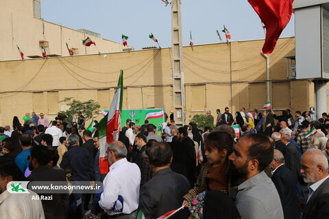 غرفه فرهنگی کانون استان بوشهر در راهپیمایی یوم الله ۲۲بهمن