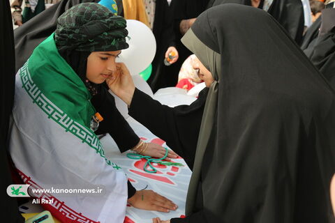 غرفه فرهنگی کانون استان بوشهر در راهپیمایی یوم الله ۲۲بهمن