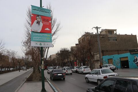 گزارش تصویری آذین‌بندی شاه‌راه‌های اصفهان در آستانه جشنواره بین‌المللی قصه‌گویی