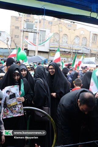 غرفه کانون چهارمحال و بختیاری در راهپیمایی 22بهمن1404