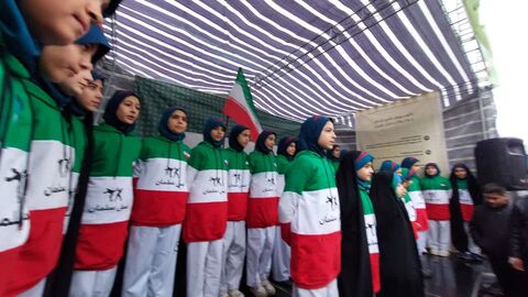 حضور پرشور کانون زنجان در راهپیمایی ۲۲ بهمن؛ شادی، هنر و هویت انقلابی در کنار مردم