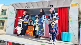 تماشاخانه سیار کانون تهران مهمان مدارس اصفهان؛ همزمان با جشنواره قصه‌گویی