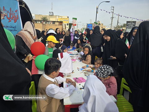 حضور فعال مربیان و اعضا مراکز کانون استان بوشهر در راهپیمایی یوم الله ۲۲بهمن