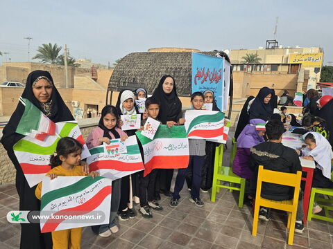 حضور فعال مربیان و اعضا مراکز کانون استان بوشهر در راهپیمایی یوم الله ۲۲بهمن