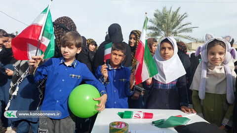 حضور فعال مربیان و اعضا مراکز کانون استان بوشهر در راهپیمایی یوم الله ۲۲بهمن