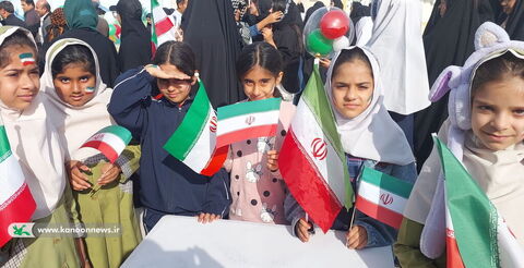 حضور فعال مربیان و اعضا مراکز کانون استان بوشهر در راهپیمایی یوم الله ۲۲بهمن