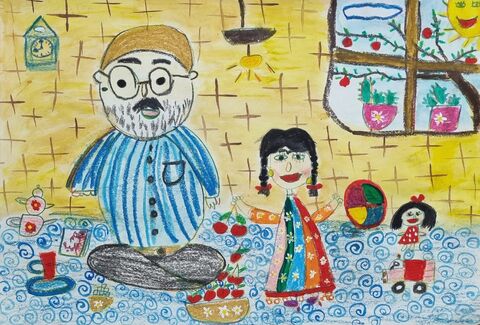 همراز رحیمی 5 ساله از الشتر استان لرستان  جایزه کاناگاوا بیست و سومین نمایشگاه دوسالانه بین‌المللی نقاشی کودکان کاناگاوا کشور ژاپن در سال  ۲۰۲۵ با موضوع  «آزاد»