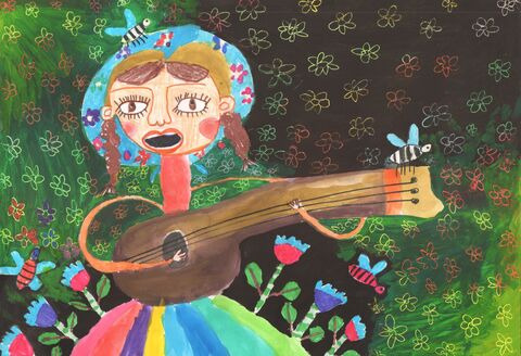 اثر آوین قهرمان‌زاده 7 ساله از ماکو آذربایجان غربی برگزیده جایزه انجمن ژاپن برای نمایشگاه بین‌المللی باغبانی ۲۰۲۷، یوکوهامایست و سومین نمایشگاه دوسالانه بین المللی نقاشی کودکان کاناگاوا کشور ژاپن در سال  ۲۰۲۵ با موضوع  «آزاد»