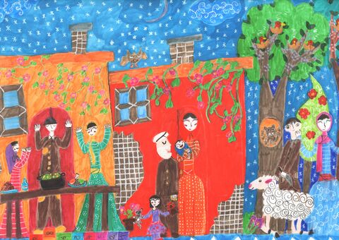 هانا محمدی 10 ساله از مهاباد 1 آذربایجان غربی برگزیده بیست و سومین نمایشگاه دوسالانه بین‌المللی نقاشی کودکان کاناگاوا کشور ژاپن در سال  ۲۰۲۵ با موضوع  «آزاد»