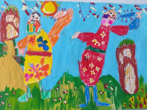 اثر تینا حسن‌زاده 4 ساله از شاهین شهر اصفهان برگزیده بیست و سومین نمایشگاه دوسالانه بین‌المللی نقاشی کودکان کاناگاوا کشور ژاپن در سال  ۲۰۲۵ با موضوع  «آزاد»