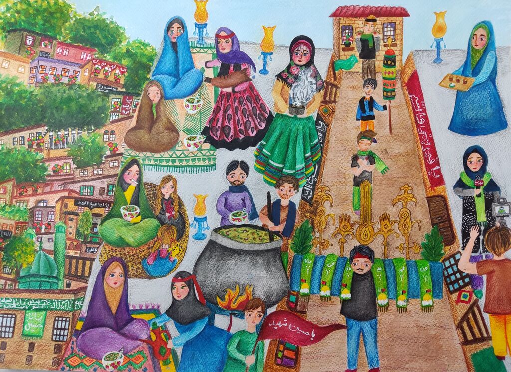 اثر برگزیده سما شیخی 12 ساله از مرکز 10 اصفهان و برنده جایزه رئیس کمیته ژاپن برای یونیسف بیست و سومین نمایشگاه دوسالانه بینالمللی نقاشی کودکان کاناگاوا کشور ژاپن در سال ۲۰۲۵ با موضوع «آزاد» درخشش ۲۱ کودک و نوجوان ایرانی در مسابقه نقاشی «کاناگاوا» ژاپن