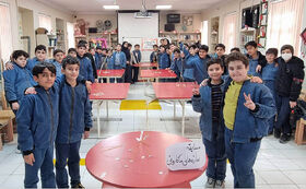 مسابقه ساخت سازه‌های ماکارونی در مرکز شماره یک کانون اردبیل برگزار شد