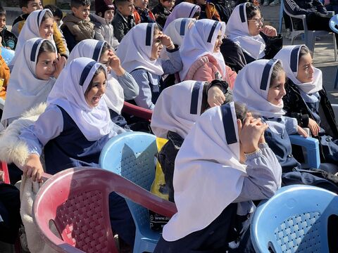 گزارش تصویری اجرای برنامه تماشاخانه سیار کانون برای بچه‌های قزوین