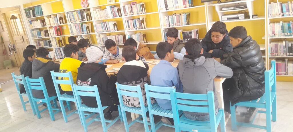 اجرای طرح کانون مدرسه در روستای رباط مراد شهرستان خمین