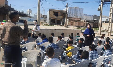 اجرای «بچه زرنگ» در سومین روز حضور تماشاخانه سیار کانون در خوزستان