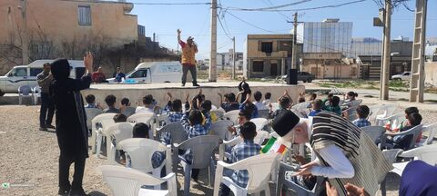 اجرای «بچه زرنگ» در سومین روز حضور تماشاخانه سیار کانون در خوزستان